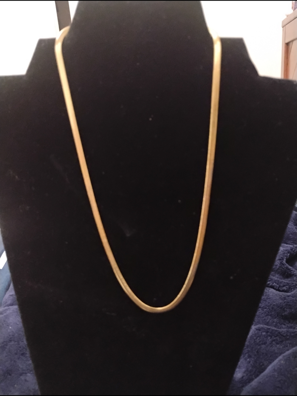 18k Gold Herringbone Necklace